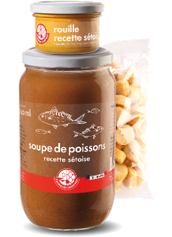 Soupe de poissons recette sétoise + rouille + Croutons