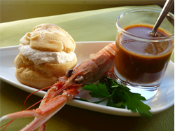 Ocean Profiteroles Lobster Sauce